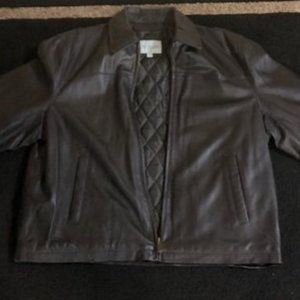 Brown Leather Jacket. Like New.